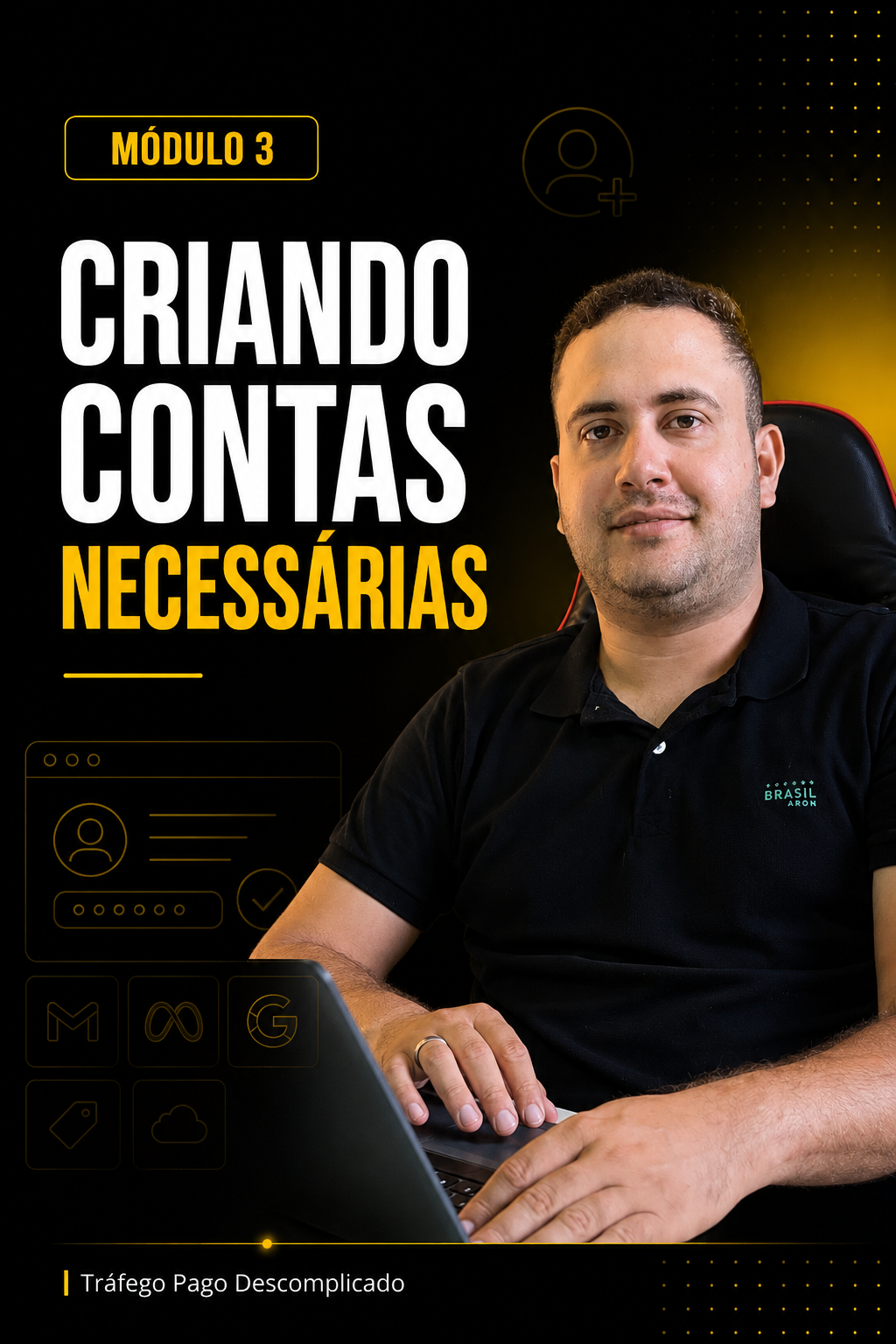 Criando as contas necessárias