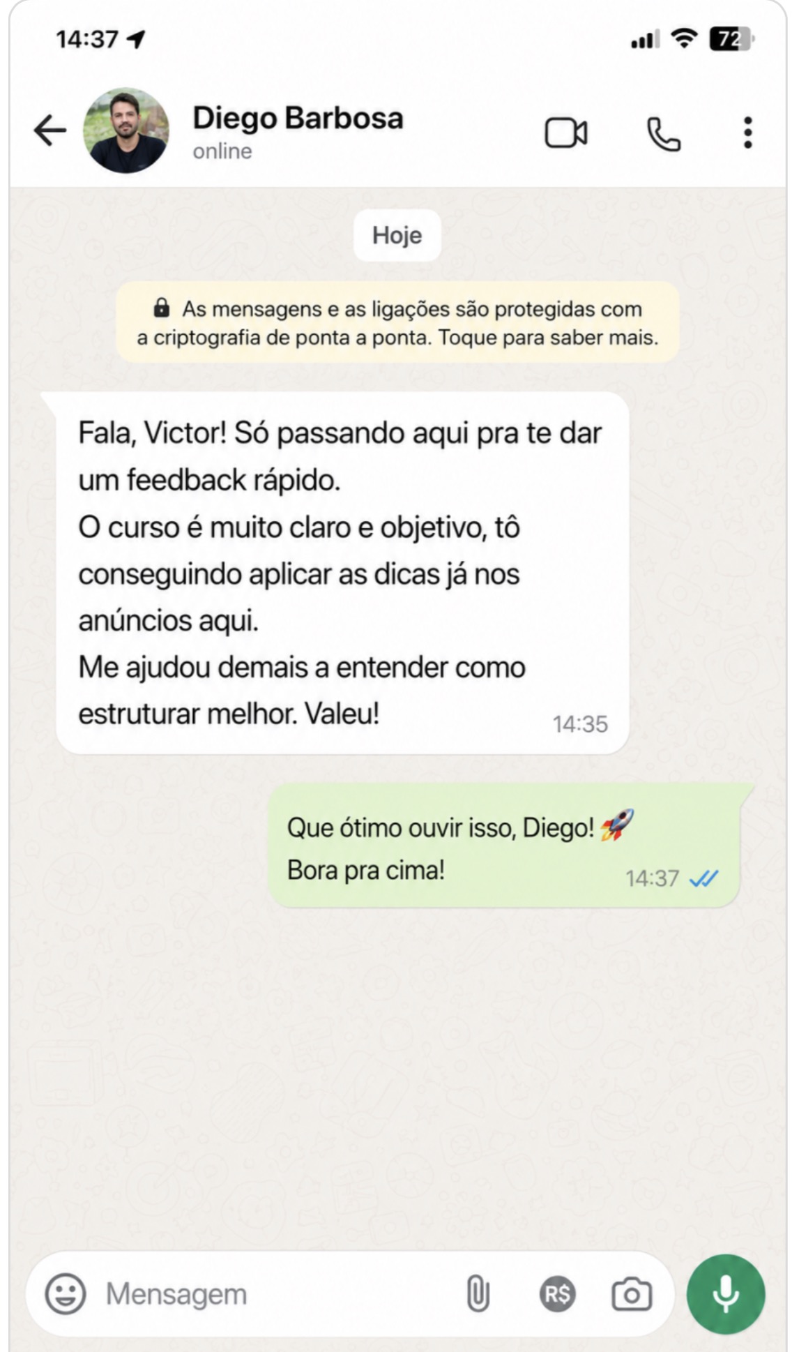 Feedback de aluno 4