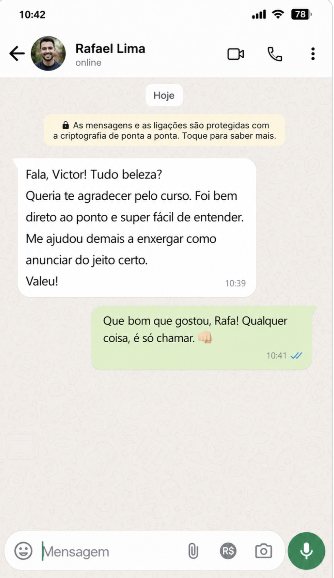 Feedback de aluno 6