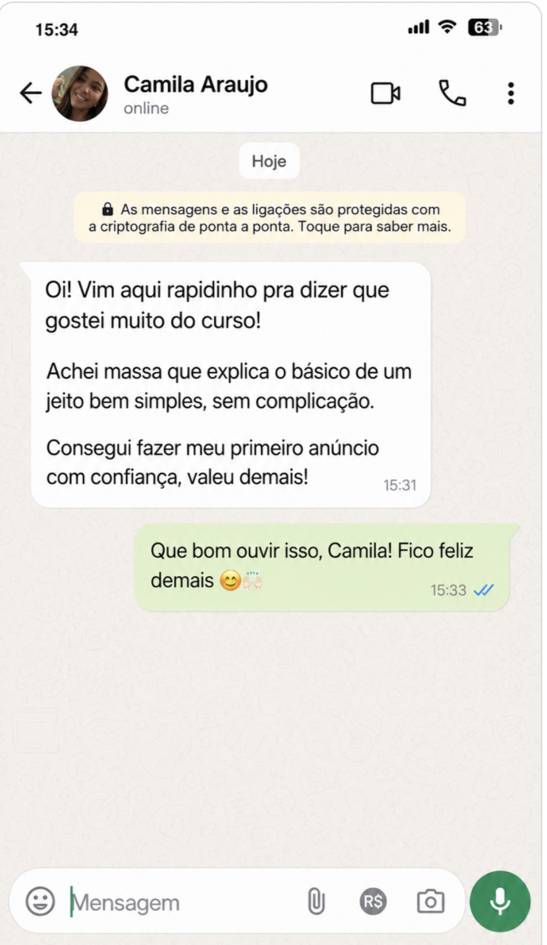 Feedback de aluno 7